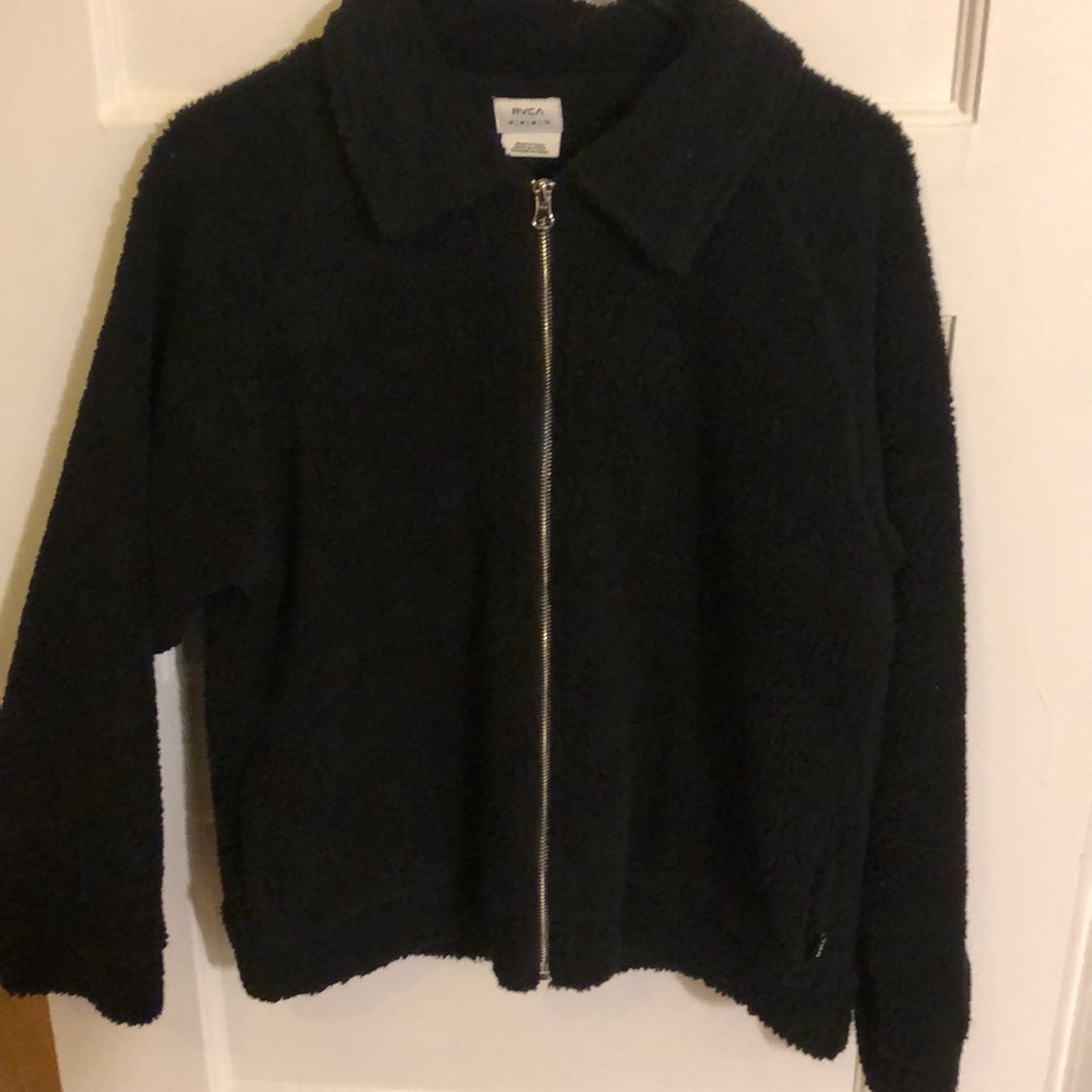 RVCA barely worn teddy coat size medium